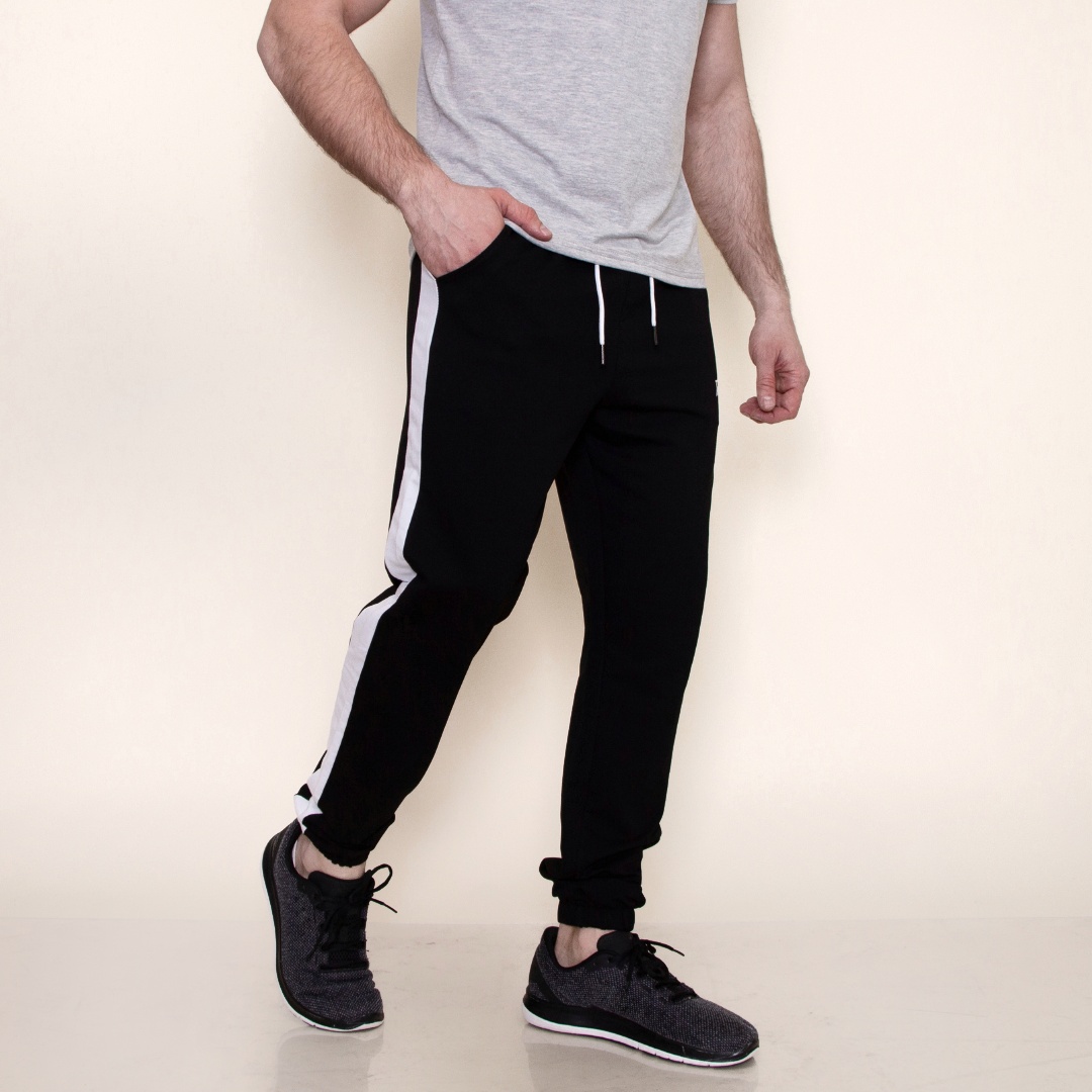 

Мужские спортивные штаны Teamv Stripe 2 Черные (белый лампас, Мужские спортивные штаны Teamv Stripe 2 Черные (белый лампас) M