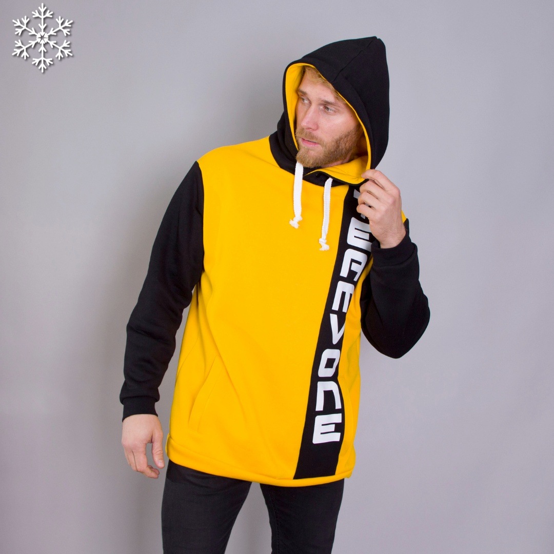 

Мужской теплый худи Teamv TEAMVONE Oversize 3 Желтый M