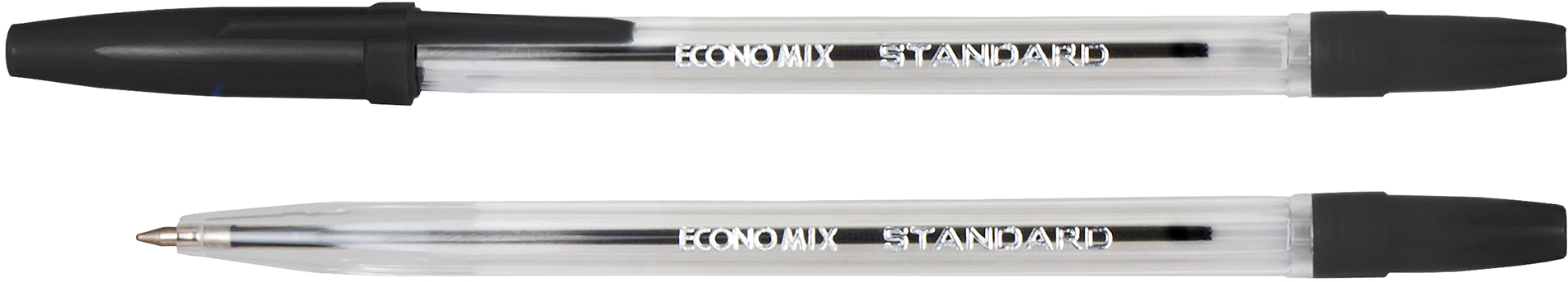 

Набор шариковых ручек Economix Standard 0.5 мм Черный 50 шт (E10117-01)