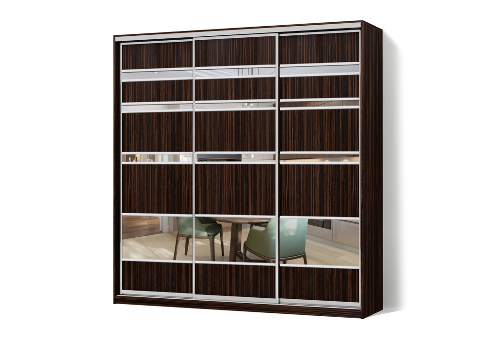 

Шкаф-купе Luxe 3 двери Комби/Комби/Комби рисунок 219-219-219 CLS - II 210 x 210 x 60 см