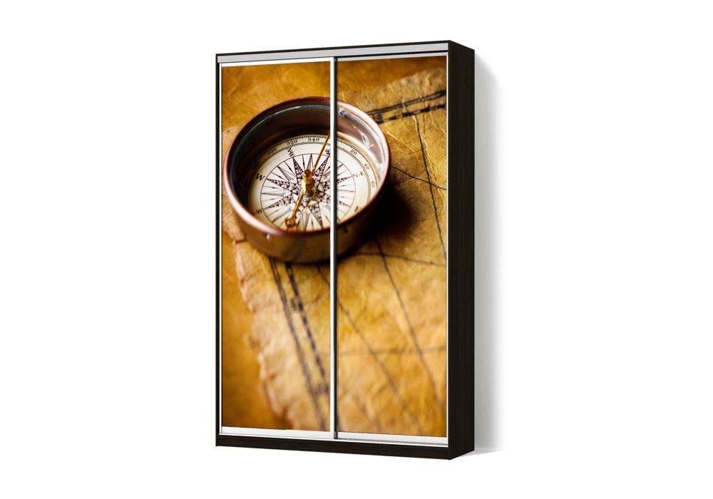 

Шкаф-купе Luxe 2 двери ФМП/ФМП рисунок Re049 CLS - IV 140 x 220 x 45 см
