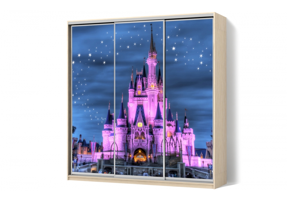 

Шкаф-купе Luxe 3 двери ФМП/ФМП/ФМП рисунок De046 CLS - III 240 x 230 x 60 см