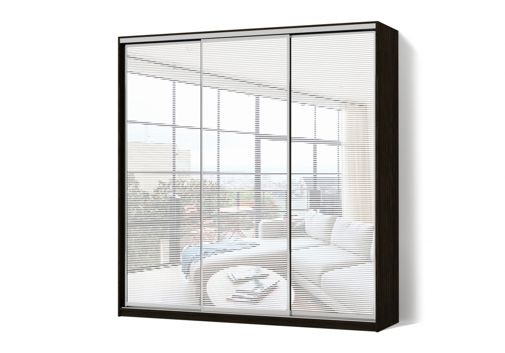 

Шкаф-купе Luxe 3 двери Пескоструй/Пескоструй/Пескоструй рисунок 63 CLS - II 220 x 200 x 60 см