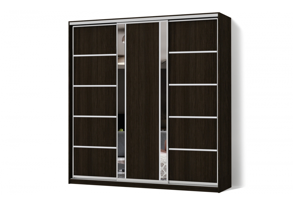 

Шкаф-купе Luxe 3 двери Комби/Комби/Комби рисунок 26-33-26 CLS - II 240 x 230 x 60 см