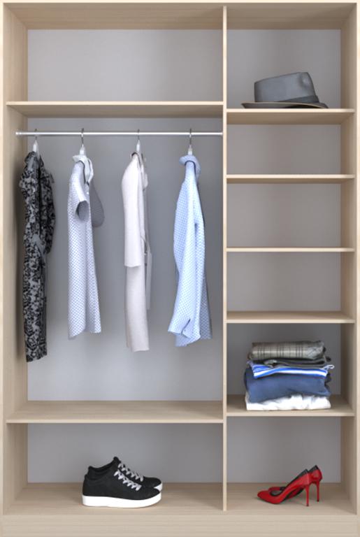 

Гардероб открытый Luxe CLS-1 170 x 220 x 60 см Дуб молочный