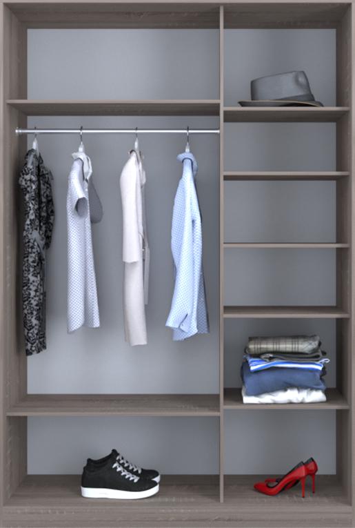 

Гардероб открытый Luxe CLS-1 160 x 230 x 45 см Дуб трюффель