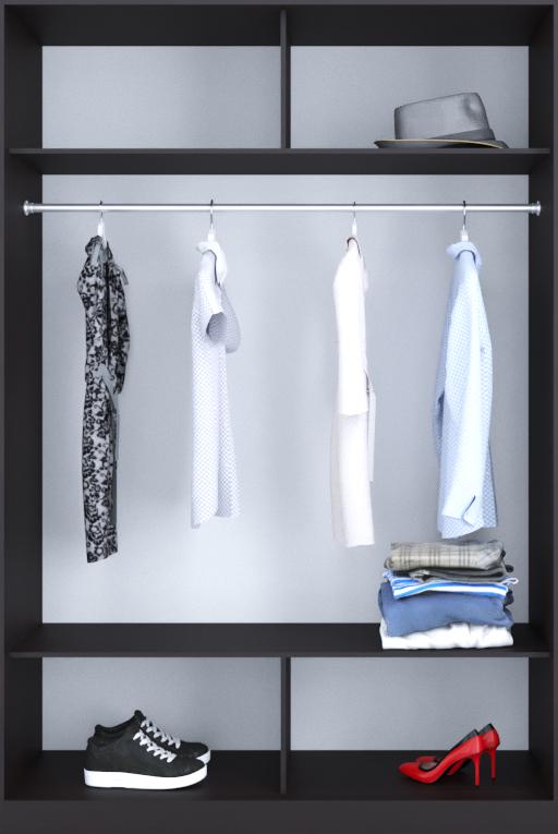 

Гардероб открытый Luxe CLS-2 120 x 200 x 45 см Венге магия