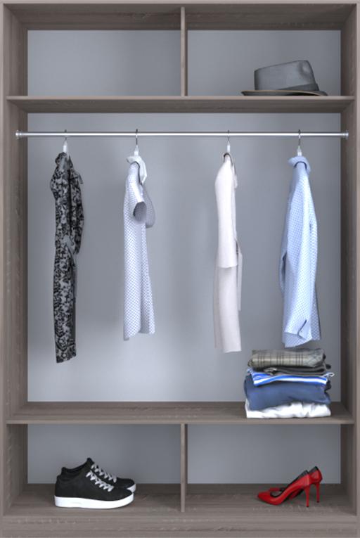 

Гардероб открытый Luxe CLS-2 200 x 240 x 45 см Дуб трюффель