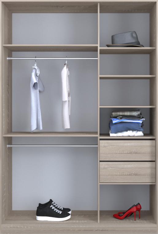 

Гардероб открытый Luxe CLS-4 160 x 240 x 45 см Дуб сонома