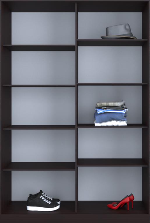 

Гардероб открытый Luxe CLS-3 110 x 240 x 45 см Венге магия