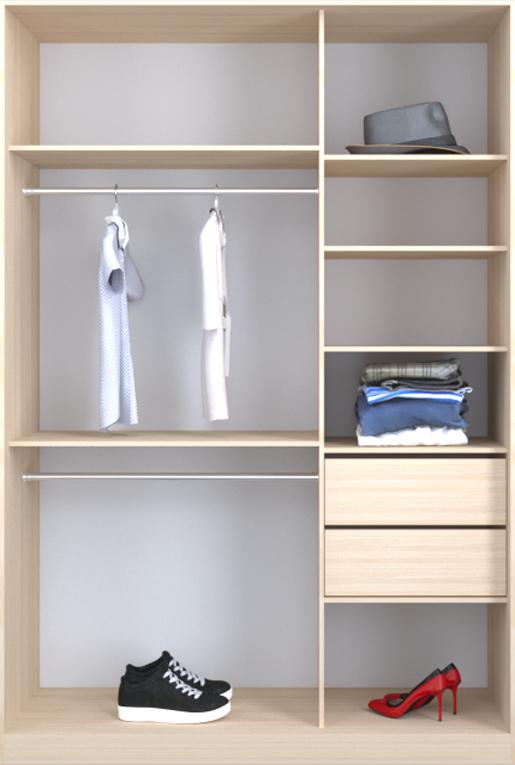 

Гардероб открытый Luxe CLS-4 140 x 220 x 45 см Дуб молочный