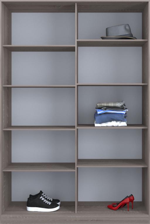 

Гардероб открытый Luxe CLS-3 130 x 200 x 45 см Дуб трюффель