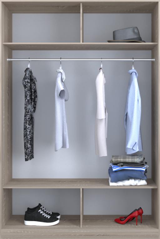 

Гардероб открытый Luxe CLS-2 130 x 230 x 60 см Дуб сонома