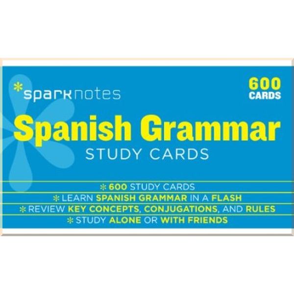 

Spanish Grammar Study Cards. SparkNotes. ISBN:9781411470095
