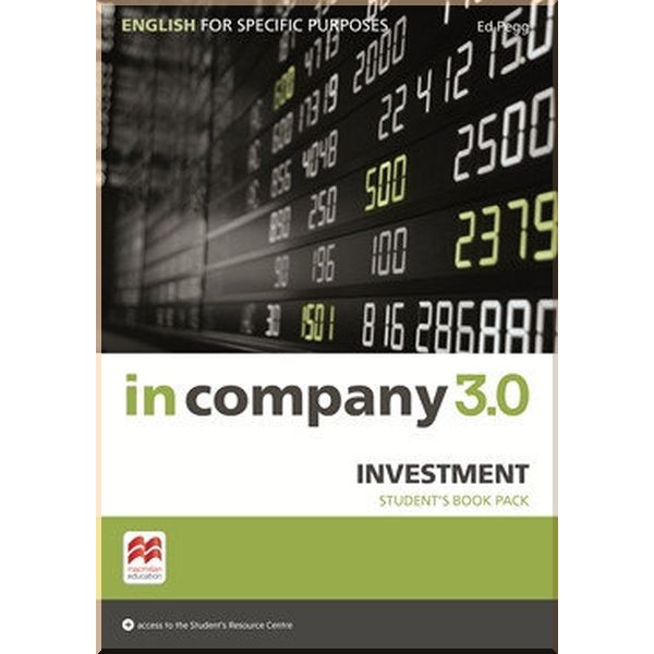 

In Company 3.0 ESP Investment Student's Book Pack. Ed Pegg. ISBN:9781786328861