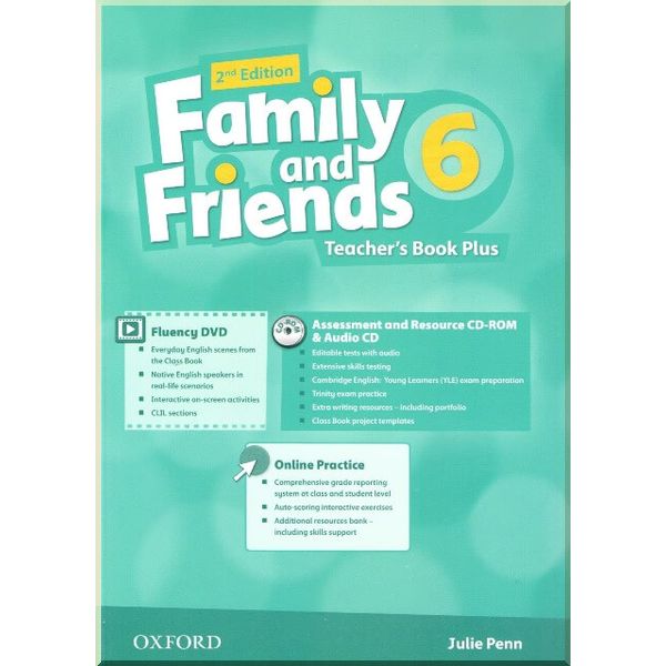 

Family and Friends 2nd Edition 6 Teacher's Book Plus with Assessment and Resource CD-ROM and Audio CD. Julie Penn. ISBN:9780194808880