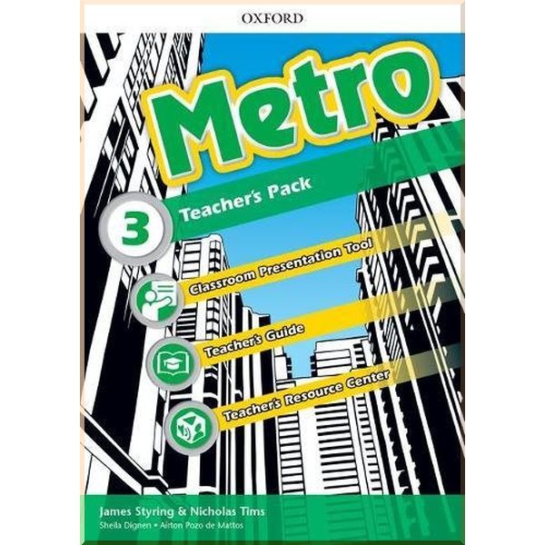 

Metro 3 Teacher's Book. James Tims, Airton Pozo de Mattos. ISBN:9780194016933