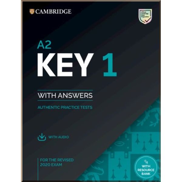 

Cambridge English: Key 1 for the Revised 2020 Exam Authentic Examination Papers from Cambridge ESOL with answers and Audio. Cambridge University Press. ISBN:9781108694636