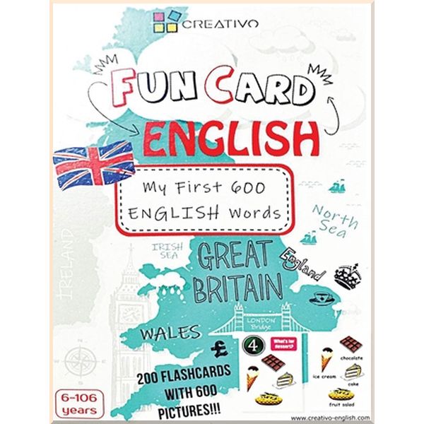 

Fun Card English: XXL English My First 600 Words. CREATIVO. ISBN:9788366122437