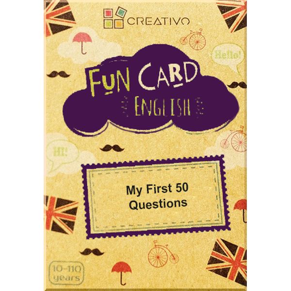 

Fun Card English: My First 50 Questions. CREATIVO. ISBN:9788366122116