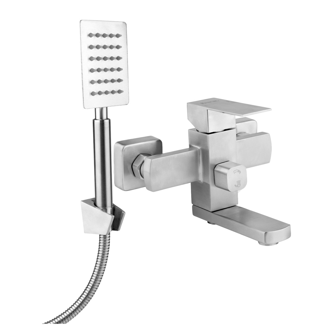 

Смеситель для ванной короткий гусак НЕРЖ. Ø35 WEZER PRO3-02 1/10