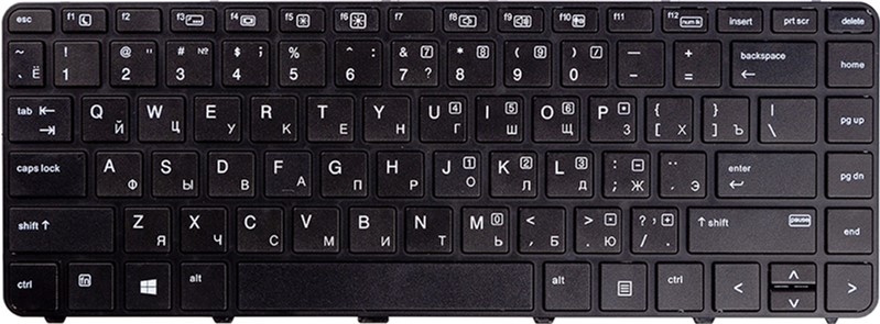 

Клавіатура для ноутбука PowerPlant HP Probook 430 G3, 440 G3 Чорна, Чорна фрейм