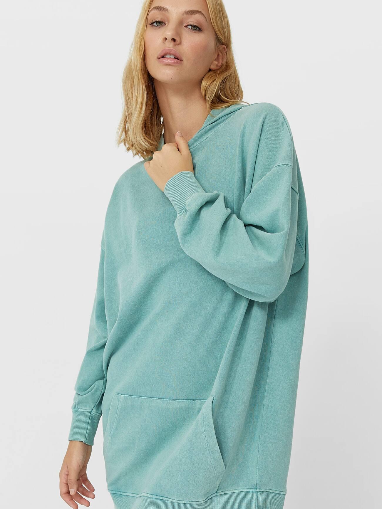 

Худи Stradivarius XAZ283723DMWH L Мятное