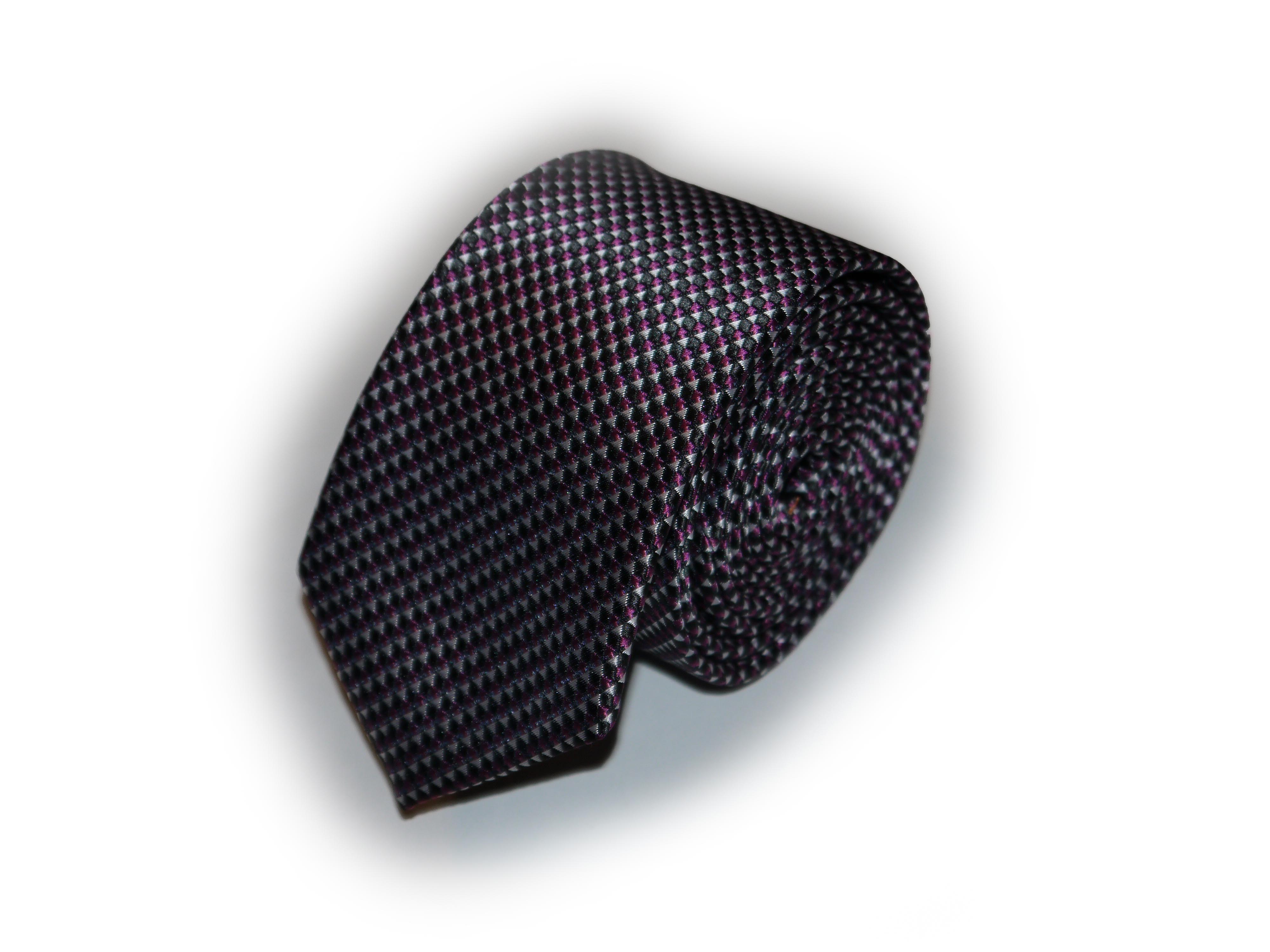 

Галстук Romanno Mazzni R019 152x6 см Черно-фиолетовый