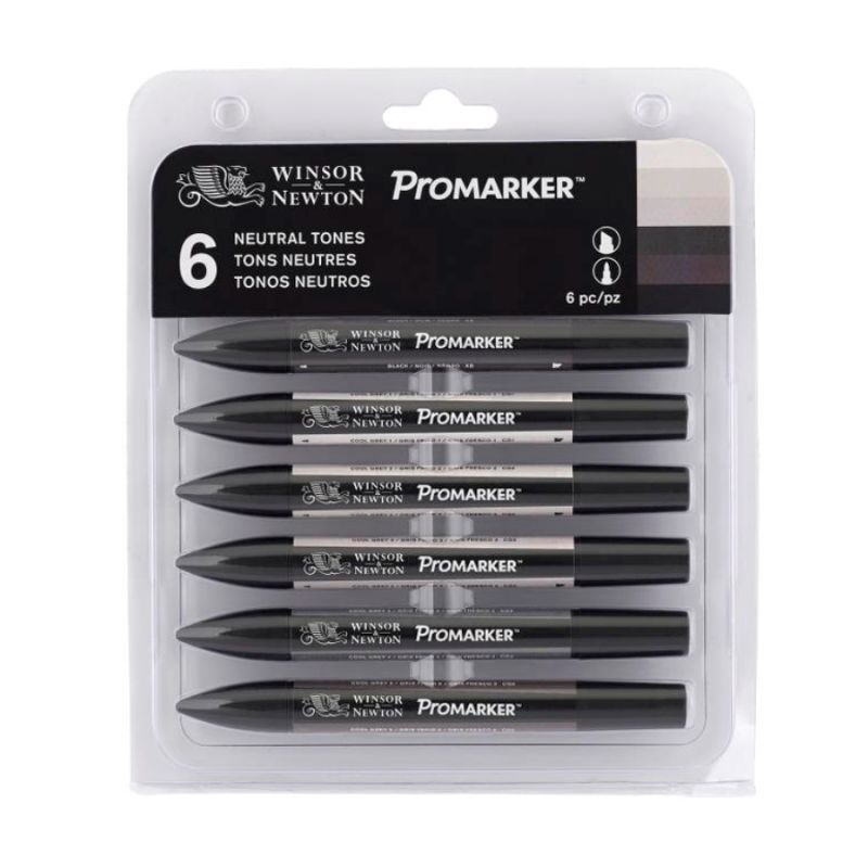 

Набор маркеров ProMarker Winsor&Newton 6шт. Нейтральные тона