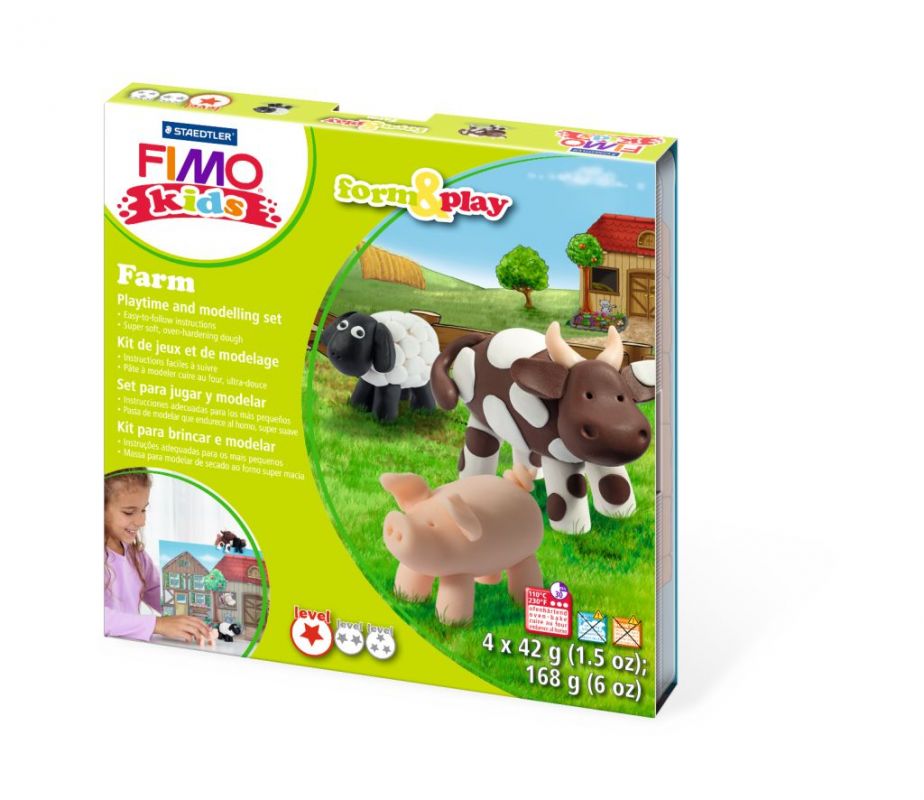 

Набор пластики Fimo Kids Ферма 4х42г
