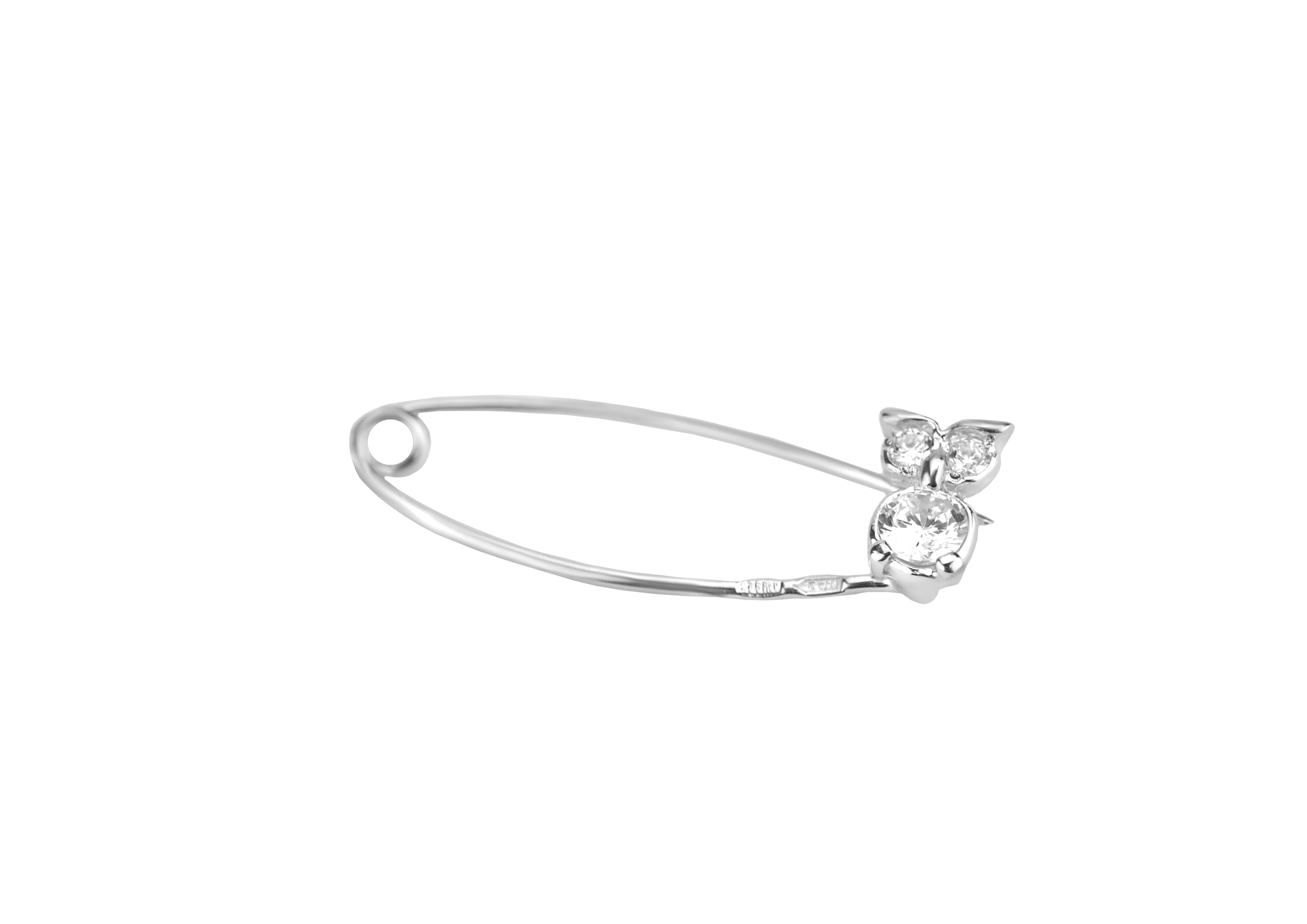 

Булавка серебряная Сова 71082