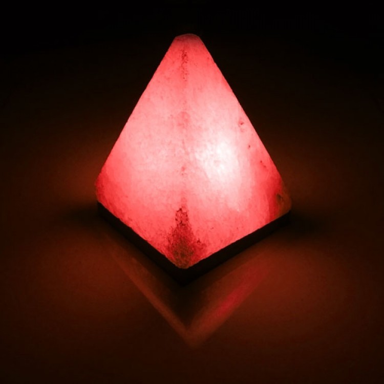 

Соляная лампа-ночник ручной работы BS SALTKEY PYRAMID, розовая (BS-SPp)