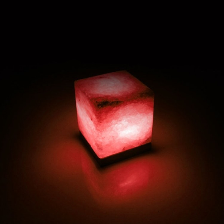 

Соляная лампа-ночник ручной работы BS SALTKEY CUBE, красная (BS-SСr)