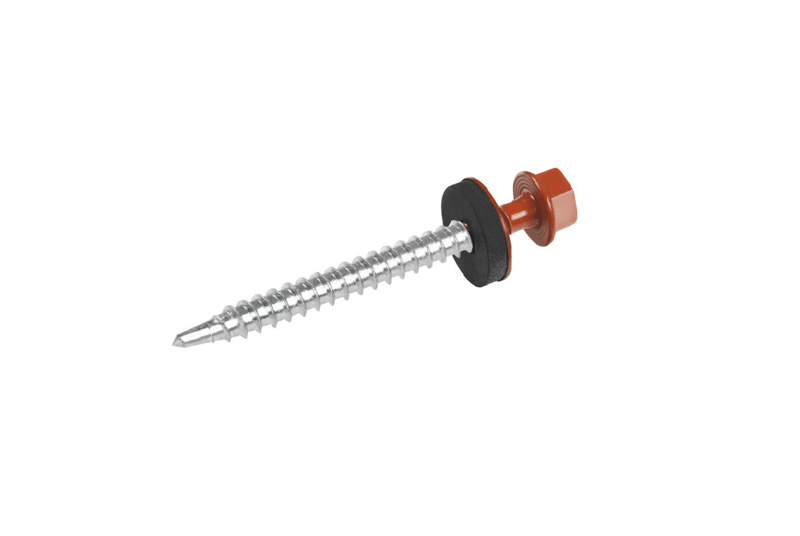 

Саморез кровельный 4.8х70 RAL 8004 по дереву ETANCO (упк 100 шт)