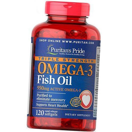 

Омега 3, Omega-3 Fish Oil 1360, Puritan's Pride 120гелкапс (67367012)