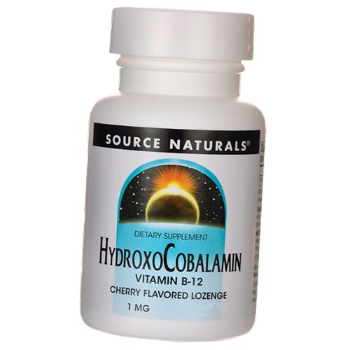 

Витамин В12, Гидроксокобаламин, HydroxoCobalamin, Source Naturals 60таб Вишня (36355126)