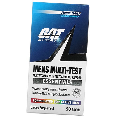 

Комплекс витаминов для мужчин, Essentials Mens Multi plus Test, GAT Sport 90таб (36129001)