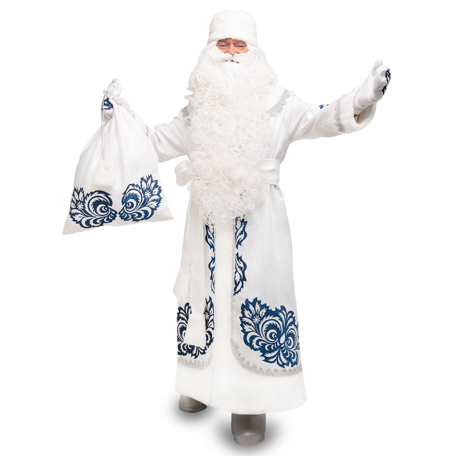 

Костюм Деда Мороза Северный Santa Store Белый LXL 00141-LXL