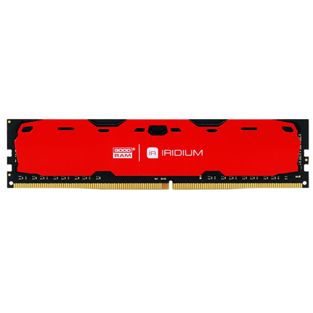 

Память GOODRAM 8 GB DDR4 2400 MHz Iridium Red (IR-R2400D464L15S/8G)