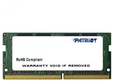 

Оперативная память PATRIOT 4Gb SO-DIMM DDR4 2400MHz (PSD44G240081S)