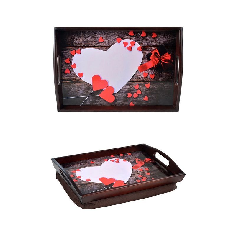 

Поднос на подушке BST Только ты и я 48х33см 040121