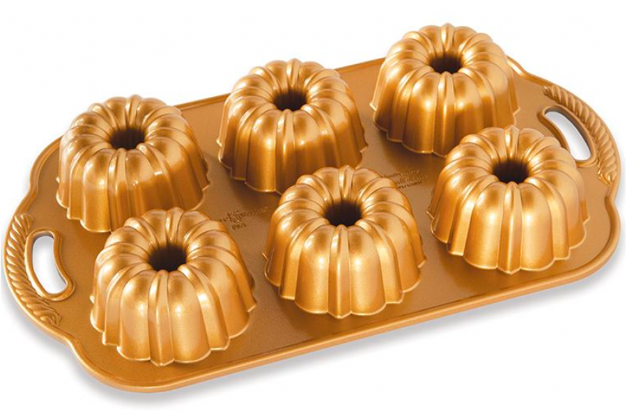 

Форма для выпечки Nordic ware Premier Gold Anniversary bundtlette 22x33x5см 86277