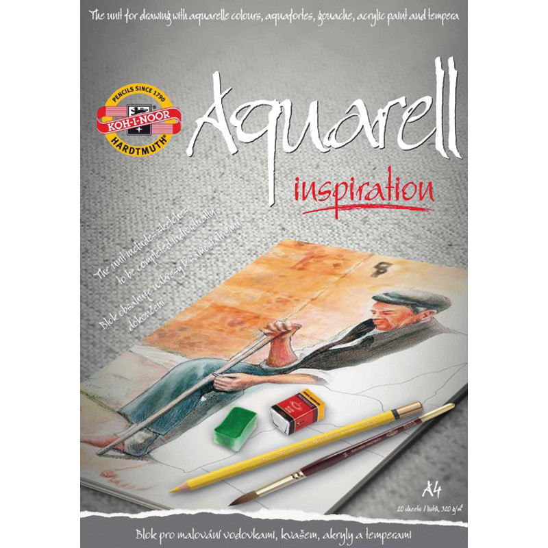 

Альбом для акварели, 20 лист., A4, с эскизами, KOH-I-NOOR