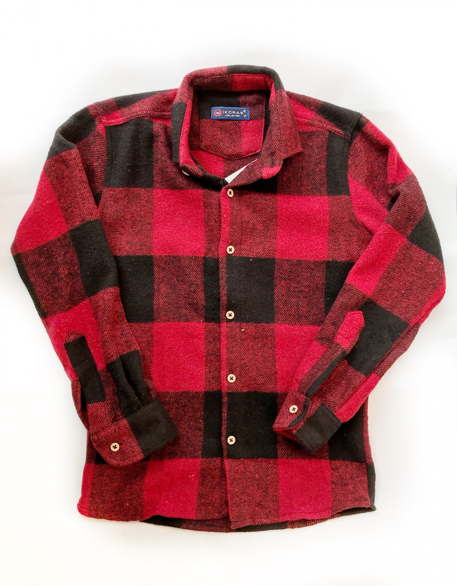 Теплая рубашка в клетку Турция красная 134/140 см 0044 – в интернет ...