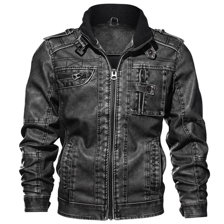 

Куртка с натуральной кожи молодежная Сity Style (K4N-3) 54 Серая