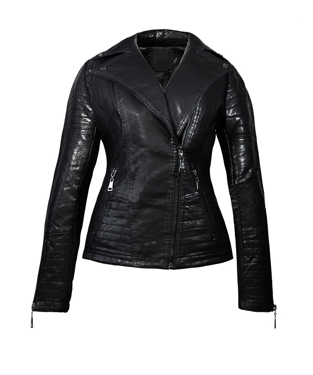 

Косуха женская с натуральной кожи Lady of style (KS-6GV-375) Lчерная