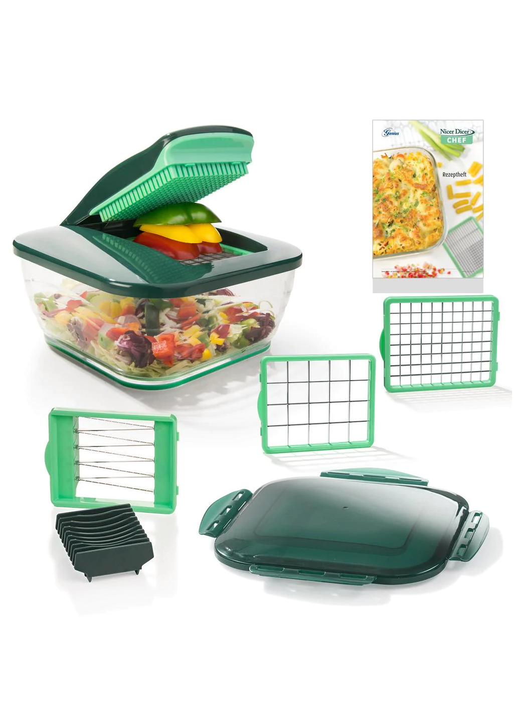 

Овощерезка Nicer Dicer зеленый-прозрачный LI-110879