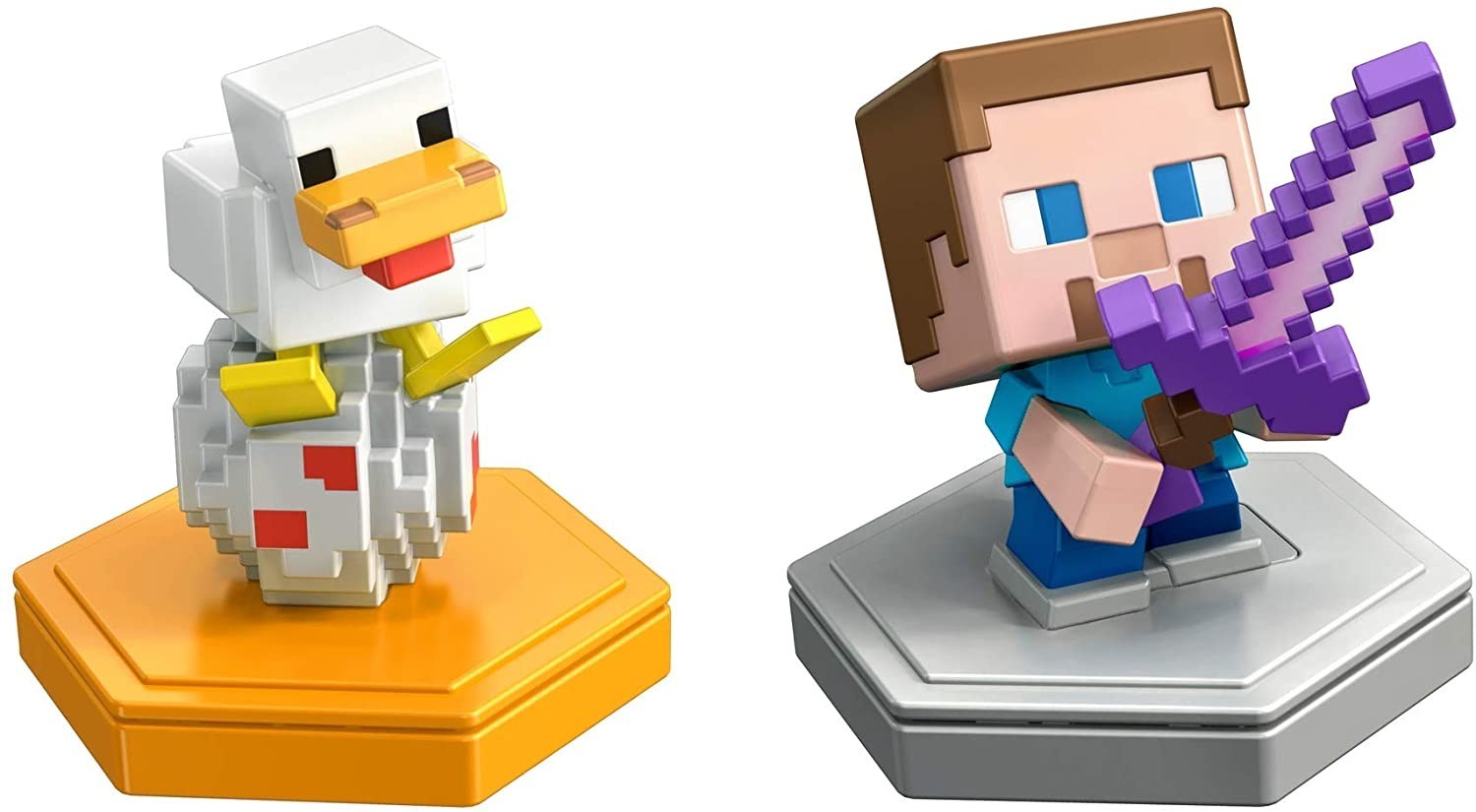 

Набор мини-фигурок Minecraft Earth Boost Minis Стив и цыпленок