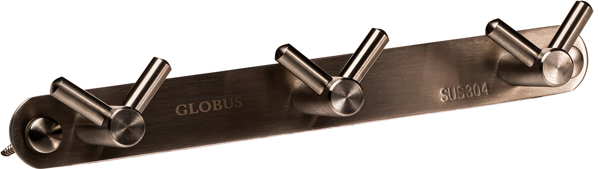 

Планка GLOBUS LUX SS8435-3 с двойными крючками 3х2 нержавейка SUS304
