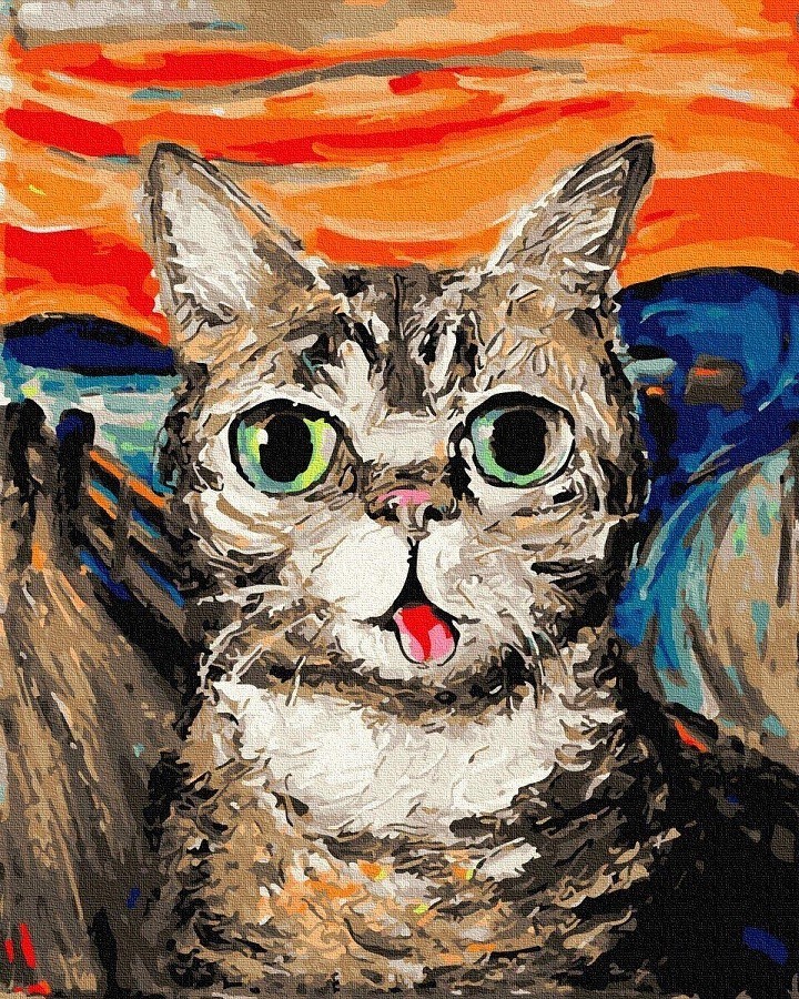 

Картина по номерам Rainbow Art Кот Ван Гога 40х50 см (GX34377)